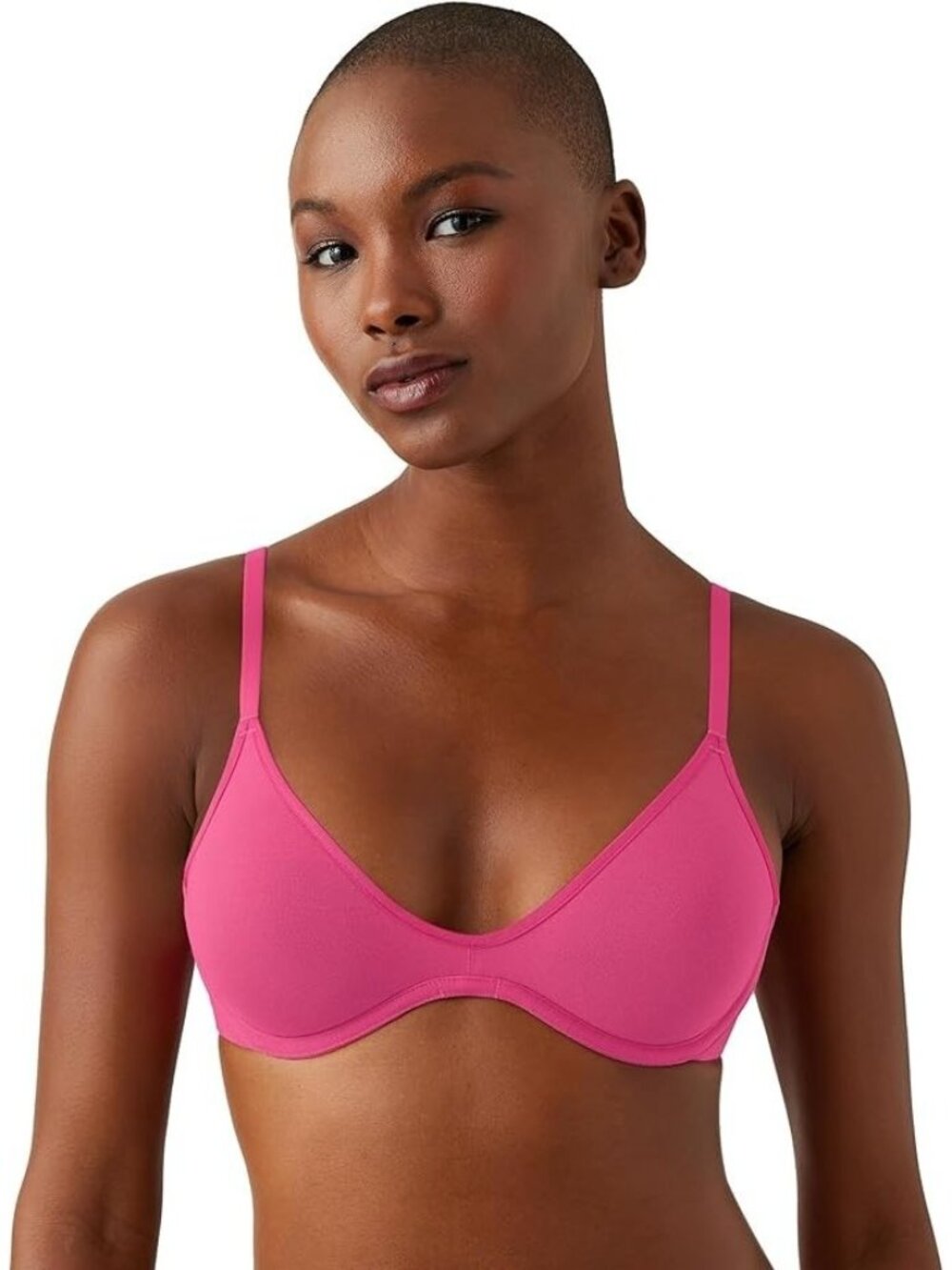 b.tempt'd by Wacoal Women's Cotton Tee Scoop Underwire Bra Raspberry Sorbet 34D